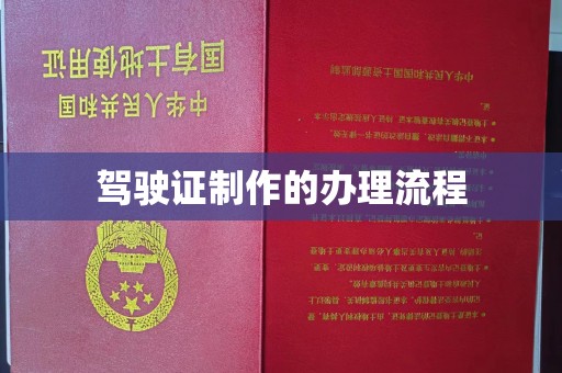 双阳驾驶证制作的办理流程