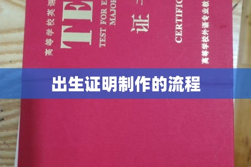 双阳出生证明制作的流程