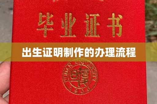 双阳出生证明制作的办理流程