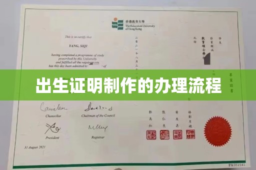 双阳出生证明制作的办理流程