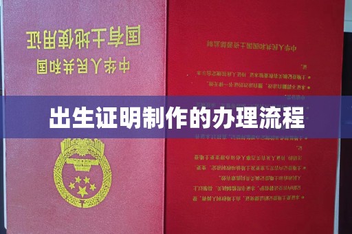 双阳出生证明制作的办理流程